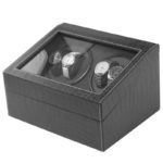 Alligator Leatherette Watch Winder For 4 Watches 6