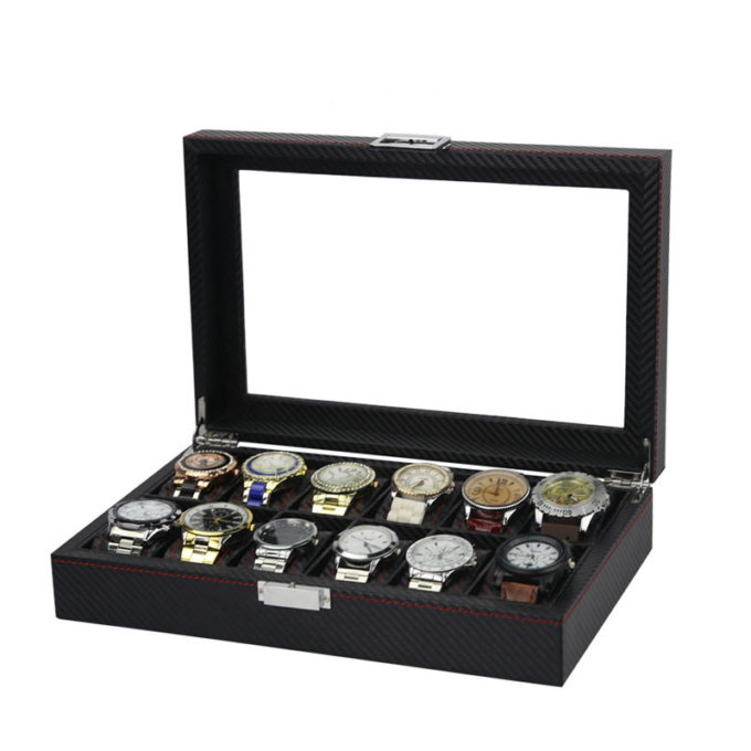 Carbon Fiber Watch Box For 12 Watches 3