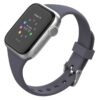 a.r18.7a Main Dark Grey StrapsCo Smooth Slim Thin Silicone Rubber Watch Band Strap for Apple Watch 38mm 40mm 42mm 44mm 6