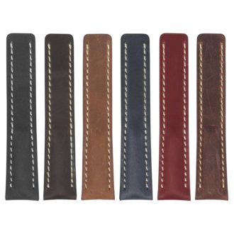 brc1 All Colors DASSARI Venture Distressed Italian Leather Watch Band Strap With Clasp For Breitling