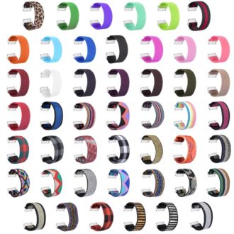 fb.ny13 All Color StrapsCo Nylon Elastic Watch Band Strap for Fitbit Versa
