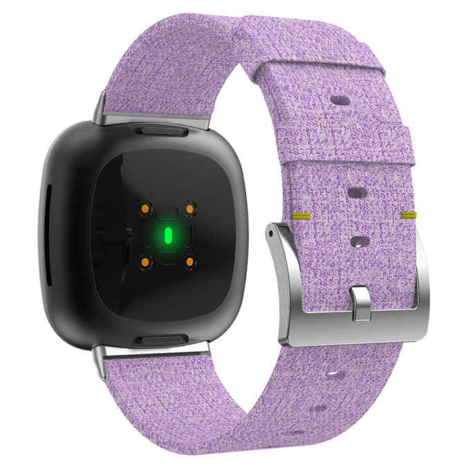 fb.ny14.18 Back Purple StrapsCo Woven Canvas Watch Band Strap for Fitbit Versa Fitbit Sense
