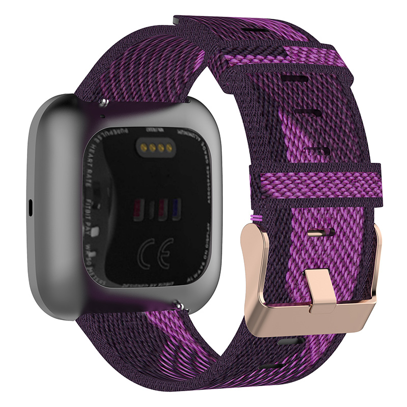 Woven Nylon Watch Watch Band Strap for Fitbit Versa 2, Versa