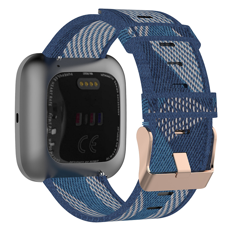 Woven Nylon Watch Watch Band Strap for Fitbit Versa 2, Versa & Versa ...