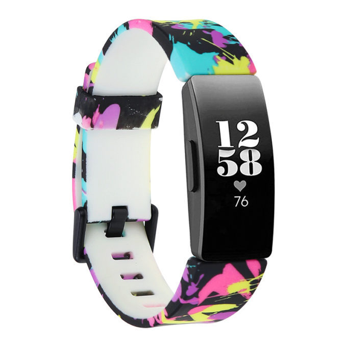 fb.r56.a Main Abstract Art StrapsCo Patterned Silicone Rubber Watch Band Strap for Fitbit Inspire Insipre HR
