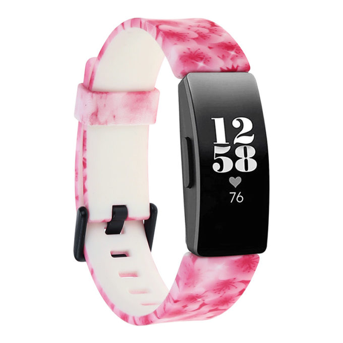fb.r56.e Main Peonies Pink StrapsCo Patterned Silicone Rubber Watch Band Strap for Fitbit Inspire Insipre HR