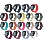 fb.r59 All Color StrapsCo Silicone Rubber Infinity Watch Band Strap for Fitbit Versa 3 Fitbit Sense