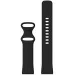 fb.r59.1 Up Black StrapsCo Silicone Rubber Infinity Watch Band Strap for Fitbit Versa 3 Fitbit Sense