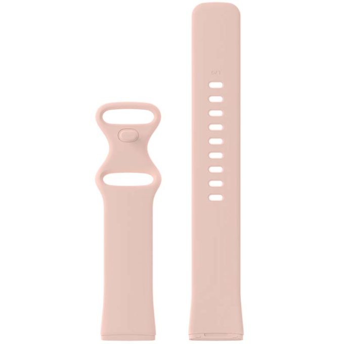 fb.r59.13a Up Pale Pink StrapsCo Silicone Rubber Infinity Watch Band Strap for Fitbit Versa 3 Fitbit Sense