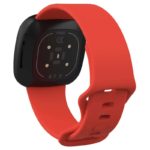 Fb.r59.6 Back Red StrapsCo Silicone Rubber Infinity Watch Band Strap For Fitbit Versa 3 & Fitbit Sense
