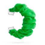 fb.w5.11 Main Green StrapsCo Fuzzy Nylon Elastic Scrunchie Watch Band Strap for Fitbit Versa 3 Versa 2