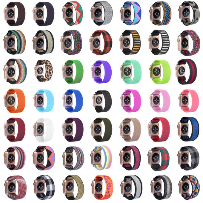 a.ny5 All Color StrapsCo Nylon Elastic Band Strap for Apple Watch 38mm 40mm 42mm 44mm