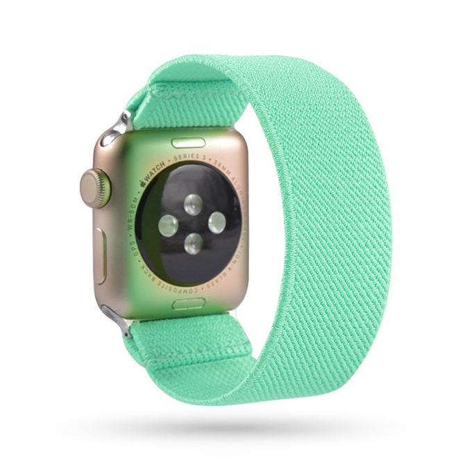 a.ny5 .104 Main Mint StrapsCo Nylon Elastic Band Strap for Apple Watch 38mm 40mm 42mm 44mm