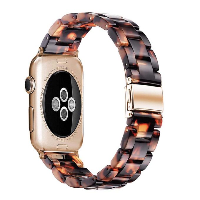 a.w4.2 Back Brown StrapsCo Marble Band Strap for Apple Watch 38mm 40mm 42mm 44mm