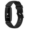 fb.r60.1 Main Black StrapsCo Smooth Soft Silicone Rubber Watch Band Strap for Fitbit Inspire 2