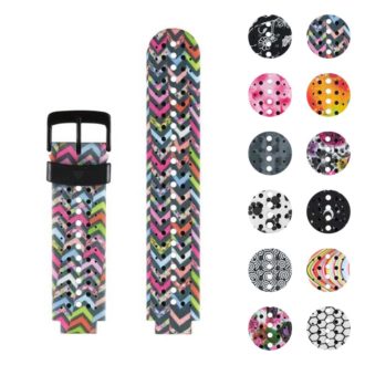 g.r54.a Gallery Colorful Chevron StrapsCo Print Silicone Rubber Watch Band Strap for Garmin Forerunner 235 630 Approach S5 S6