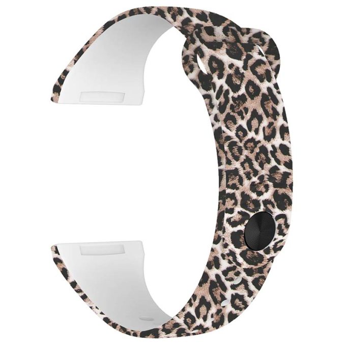 fb.r62.b Main Leopard StrapsCo Pin and Tuck Silicone Rubber Watch Band Strap for Fitbit Versa 3 Sense