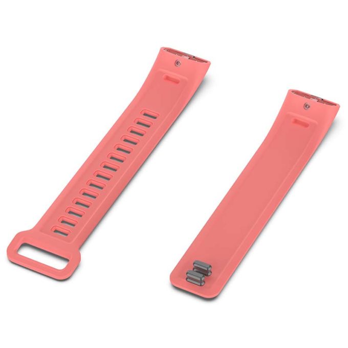 h.r5.13 Angle Coral StrapsCo Silicone Rubber Watch Band Strap for Huawei Band 2