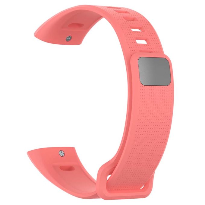 h.r5.13 Back Coral StrapsCo Silicone Rubber Watch Band Strap for Huawei Band 2