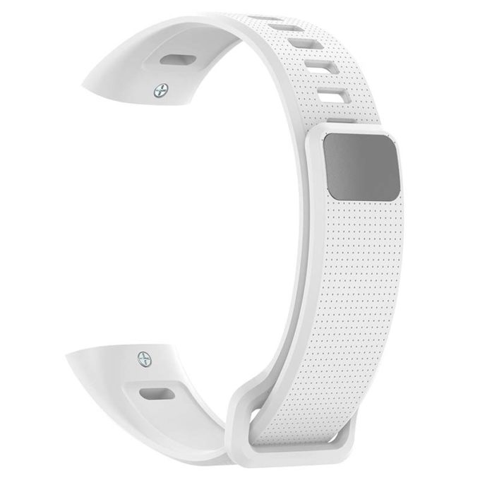 h.r5.22 Back White StrapsCo Silicone Rubber Watch Band Strap for Huawei Band 2