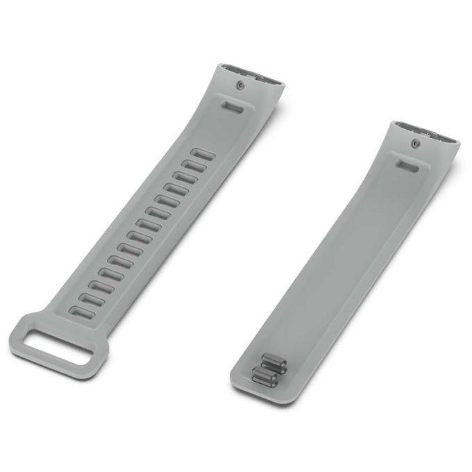 h.r5.7 Angle Grey StrapsCo Silicone Rubber Watch Band Strap for Huawei Band 2