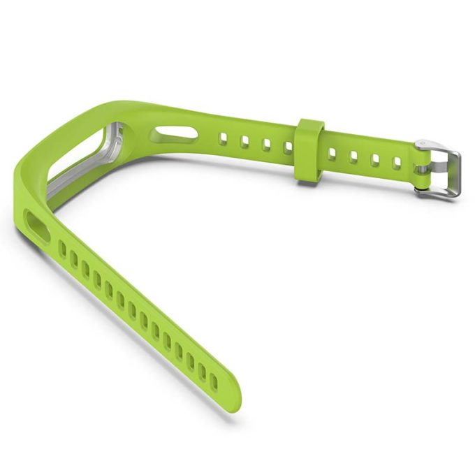 h.r6.11 Angle Lime Green StrapsCo Rubber Watch Band Strap for Huawei Honor Band 4 4e 3e