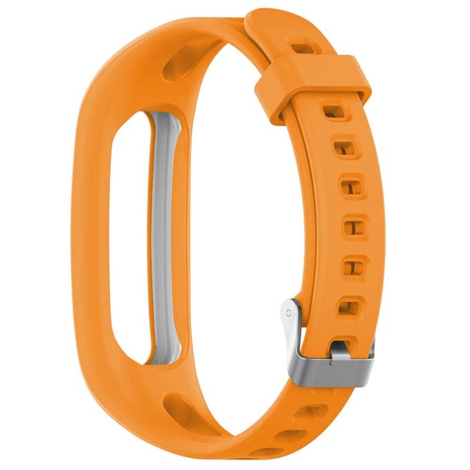 h.r6.12 Back Orange StrapsCo Rubber Watch Band Strap for Huawei Honor Band 4 4e 3e