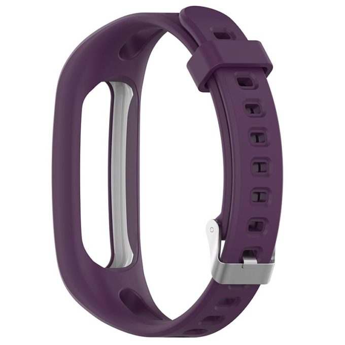 h.r6.18 Back Purple StrapsCo Rubber Watch Band Strap for Huawei Honor Band 4 4e 3e
