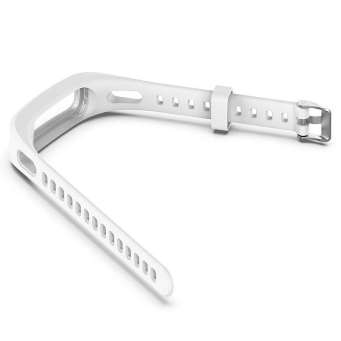 h.r6.22 Angle White StrapsCo Rubber Watch Band Strap for Huawei Honor Band 4 4e 3e