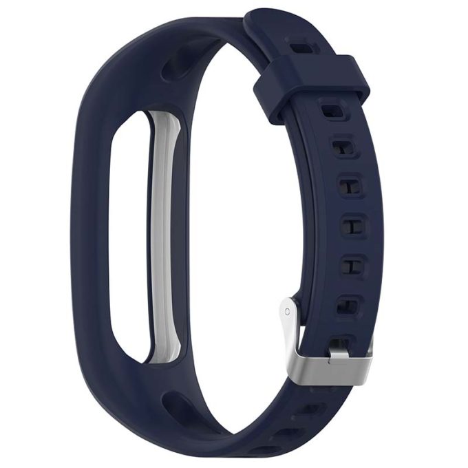 h.r6.5 Back Navy Blue StrapsCo Rubber Watch Band Strap for Huawei Honor Band 4 4e 3e