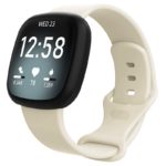 fb.r59.22a Main Eggshell White StrapsCo Silicone Rubber Infinity Watch Band Strap for Fitbit Versa 3 Fitbit Sense