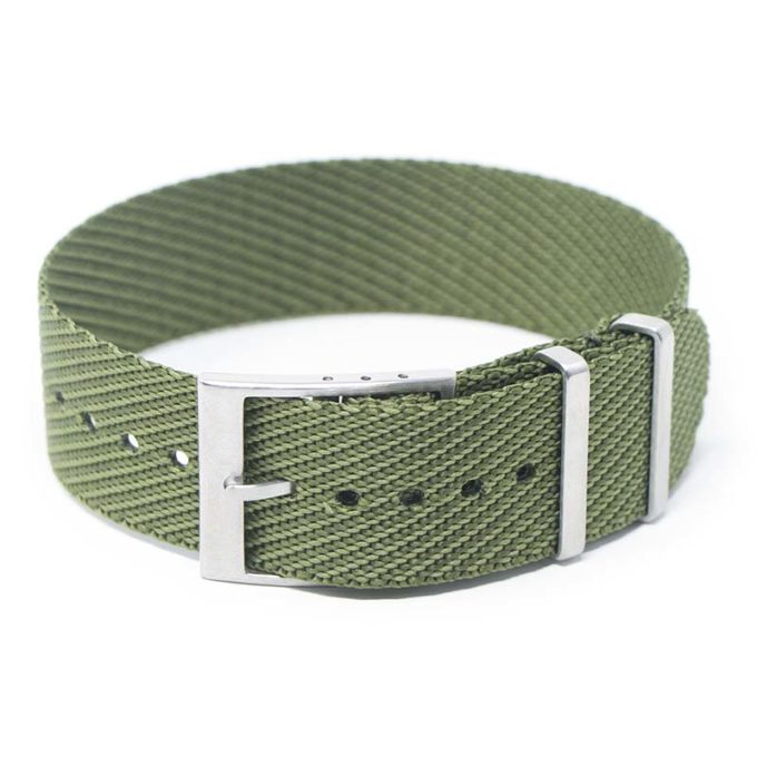 nt5.11 Main Military Green StrapsCo Twill Weaved Nylon NATO Watch Band Strap 20mm 22mm