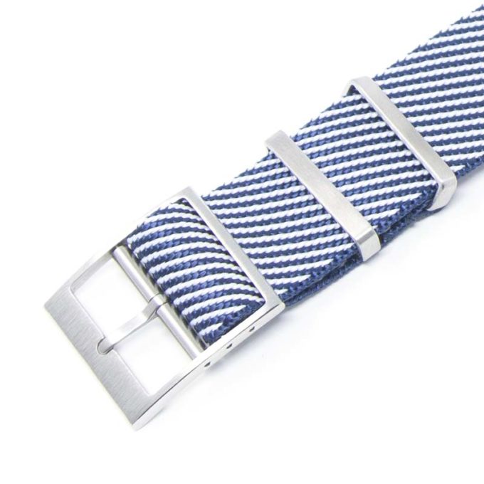 nt5.5.22 Alt Nautical Blue StrapsCo Twill Weaved Nylon NATO Watch Band Strap 20mm 22mm