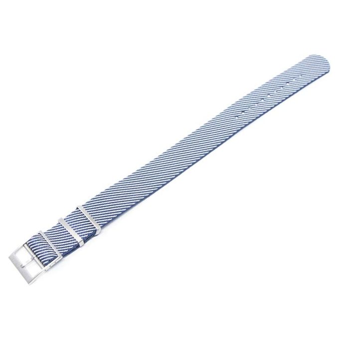 nt5.5.22 Angle Nautical Blue StrapsCo Twill Weaved Nylon NATO Watch Band Strap 20mm 22mm