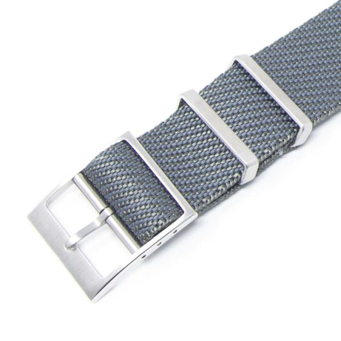 nt5.7 Alt Graphite StrapsCo Twill Weaved Nylon NATO Watch Band Strap 20mm 22mm