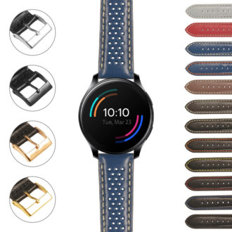 opx.st22 StrapsCo Perforated Rally Strap for OnePlus Watch