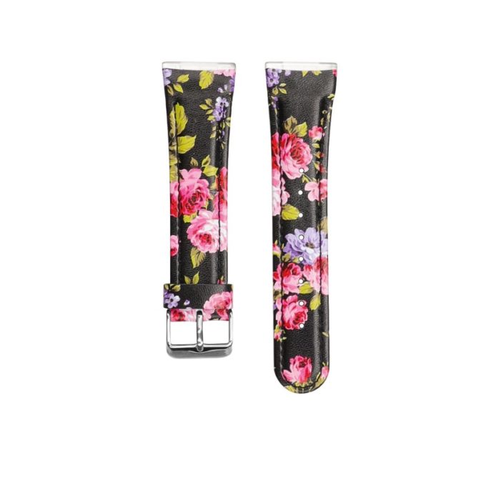 fb.l41.1.13 Up Pink Blossom StrapsCo Leather Watch Band Strap for Fitbit Sense Versa 3