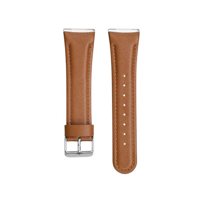 fb.l41.3 Up Tan StrapsCo Leather Watch Band Strap for Fitbit Sense Versa 3