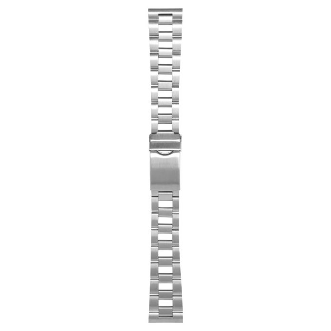 m.ld1 Up Brushed Silver StrapsCo Stainless Steel Ladder Watch Band Bracelet Strap with Deployant Clasp