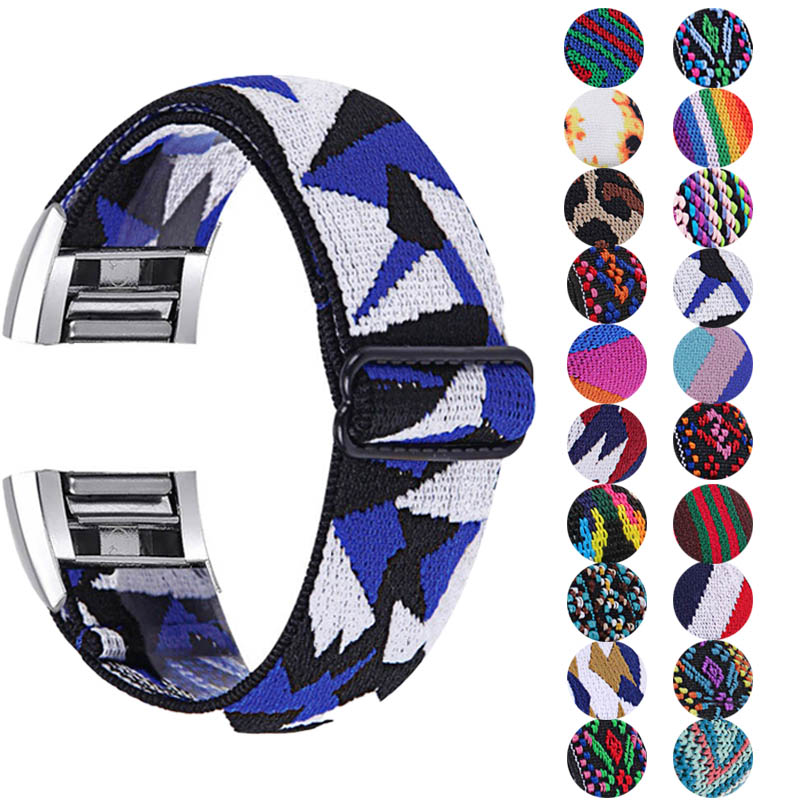 Graphic Comfort Stretch Band For Fitbit Charge 2  StrapsCo