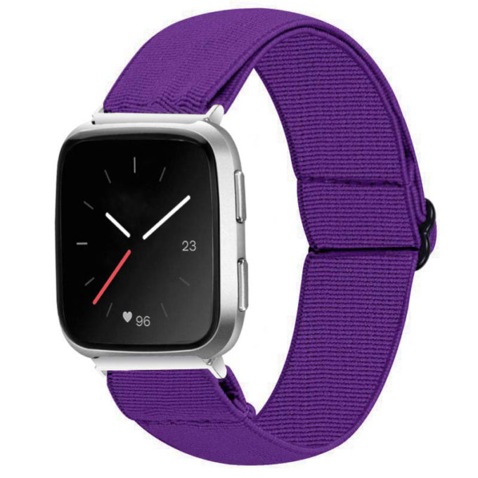 fb.ny23.18 Main Purple StrapsCo Elastic Nylon Watch Band Strap for Fitbit Versa Versa 2