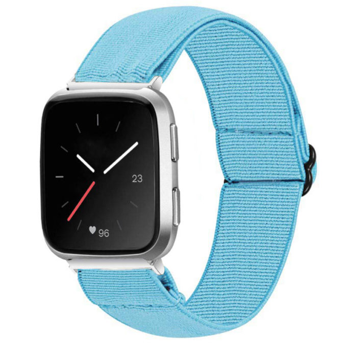 fb.ny23.5a Main Sky Blue StrapsCo Elastic Nylon Watch Band Strap for Fitbit Versa Versa 2