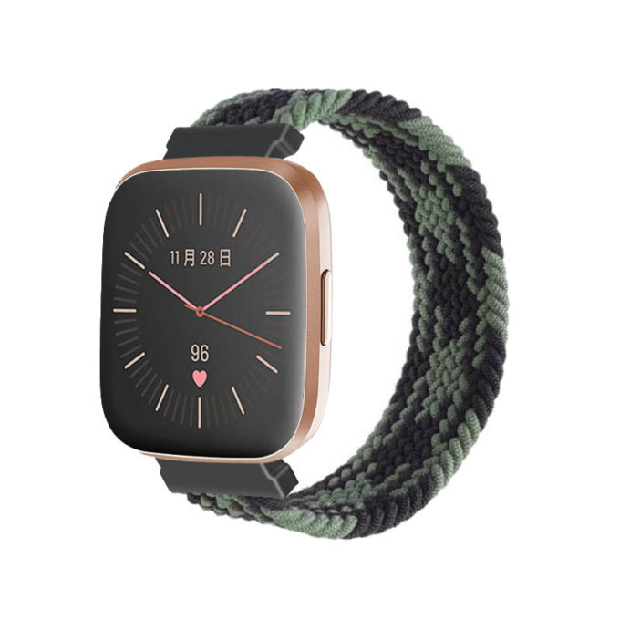 fb.ny25.d Main Houndstooth StrapsCo Patterned Elastic Nylon Watch Band Strap for Fitbit Versa Versa