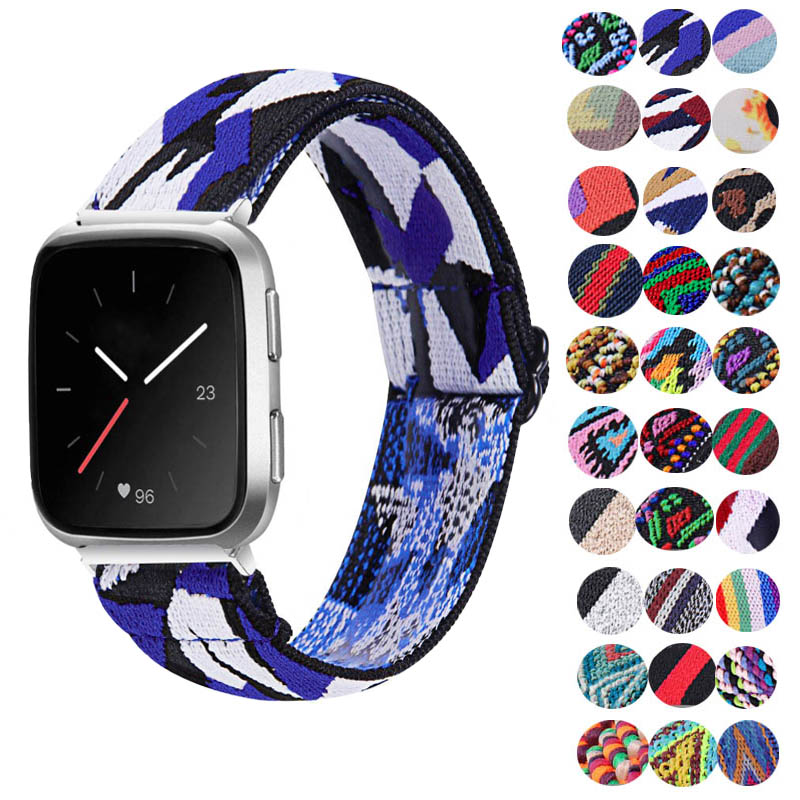 Spring Floral Adjustable Elastic Band for Apple Watch, Fitbit