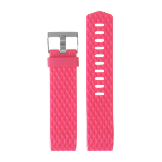 Fb.r14.13a Up Rose Wine StrapsCo Diamond Pattern Silicone Watch Band Strap For Fitbit Charge 2 FINAL