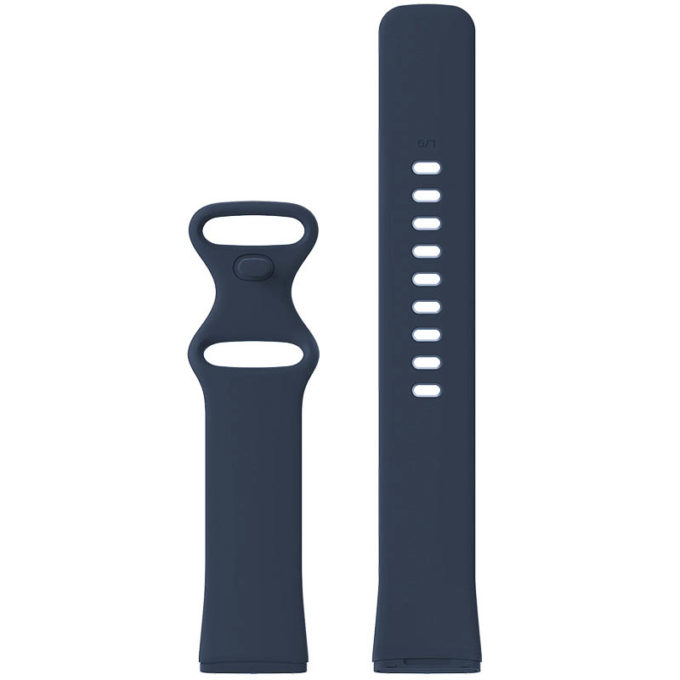 Fb.r59.5 Up Midnight Blue StrapsCo Silicone Rubber Infinity Watch Band Strap For Fitbit Versa 3 & Fitbit Sense