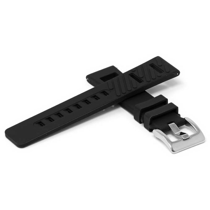 r.mb1 .1 Cross Black StrapsCo Replacement Rubber Watch Band Strap for Montblanc