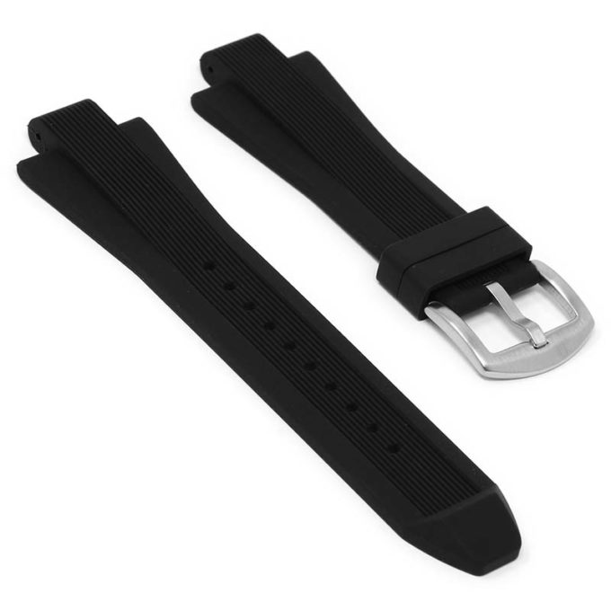 r.mk2 .1 Main Black StrapsCo Silicone Rubber Watch Band Strap for Michael Kors Dylan