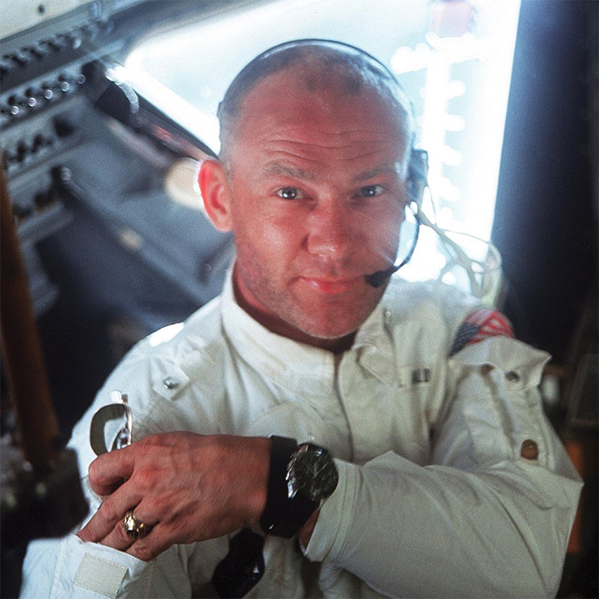 Competing Chronographs Buzz Aldrin Omega Speedmaster Moonwatch