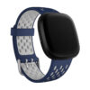 fb.r63.5.7 Main Blue Grey StrapsCo Two Tone Silicone Rubber Sport Watch Band Strap for Fitbit Sense Versa 3